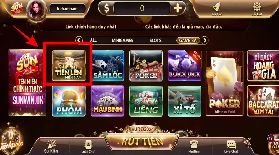 game Tiến Lên Miền Nam