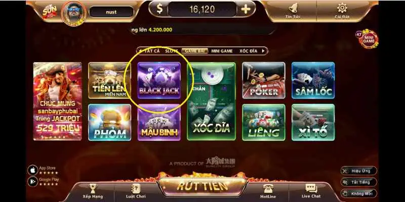 Mẹo chơi blackjack tại sunwin