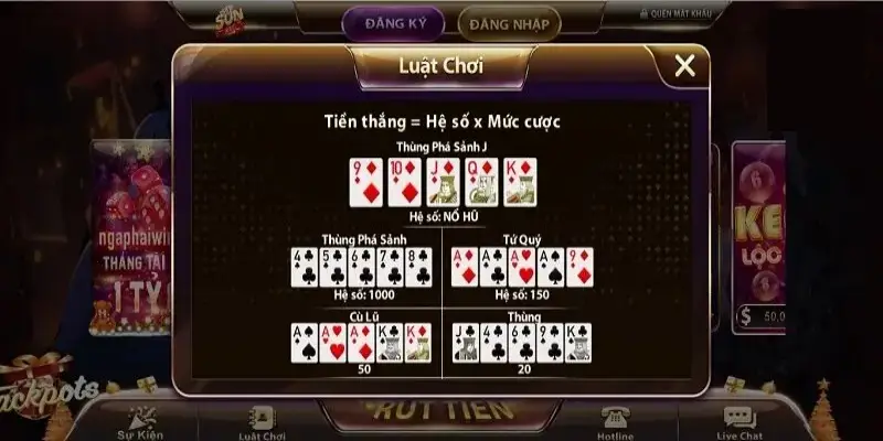 trò chơi mini poker Sunwin