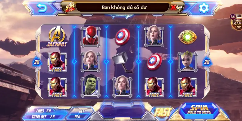  Phá Đảo Game Nổ Hũ Avengers Từ Sunwin